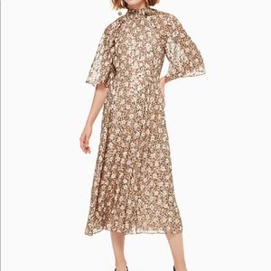 Kate Spade Floral Park Midi Dress